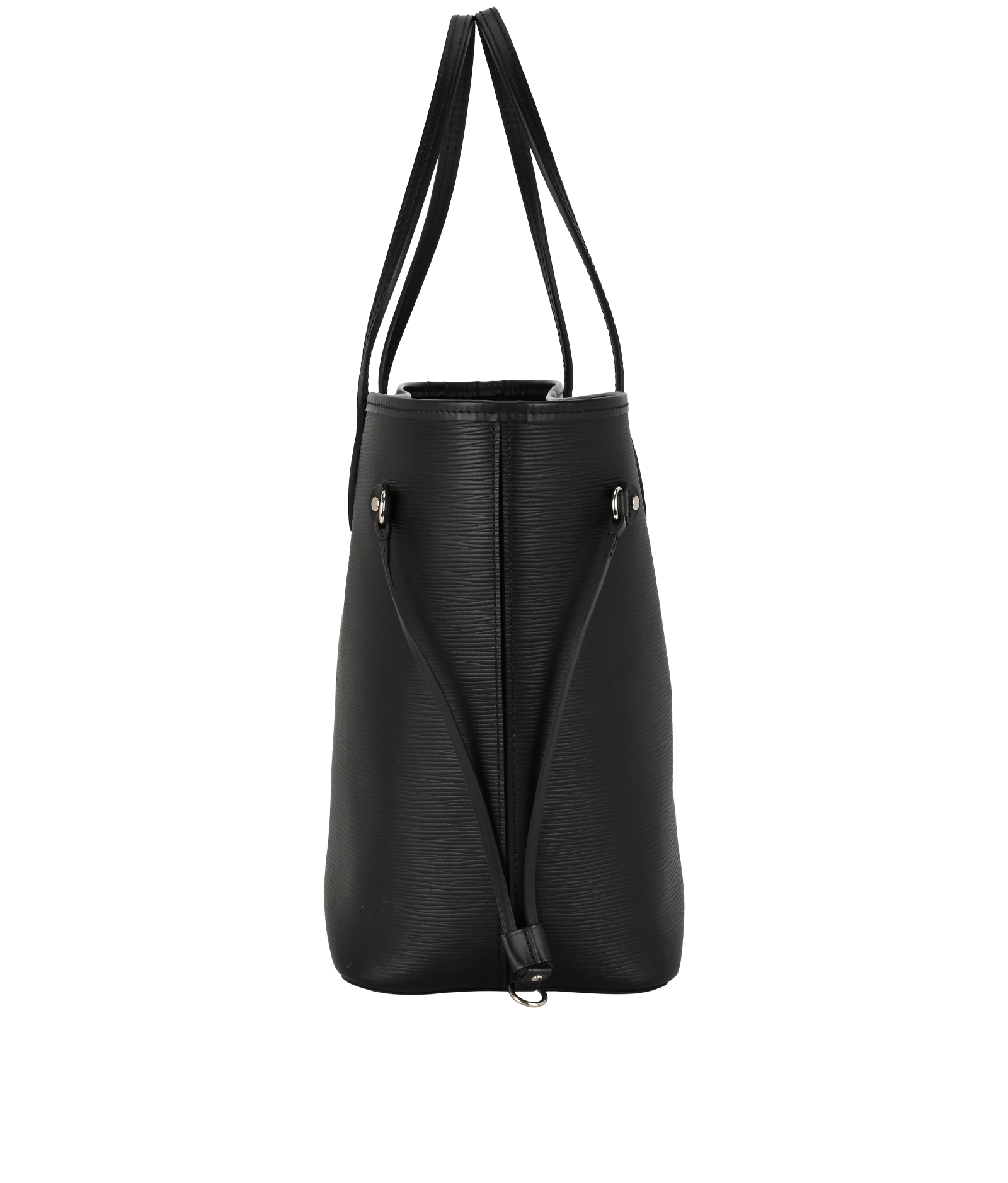 Neverfull MM, &pound;1,250, Handbags, Black, Leather, Side view